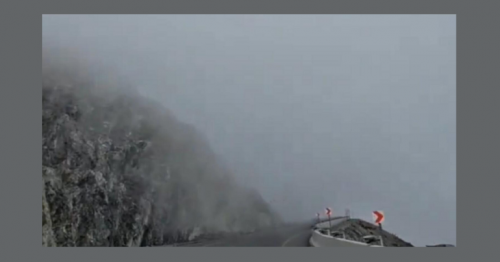 Clouds engulf UAE road, rains hit parts of country as