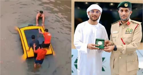 Dubai Police honour expat who saved 5 from sinking SUV